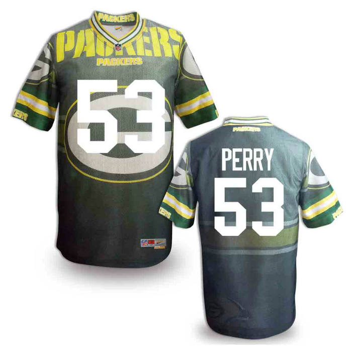 Green Bay Packers 53 Nick Perry G Fashion NFL jerseys