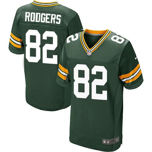 Green Bay Packers 82 Richard Rodgers Green Team Color Nike NFL Elite Jersey