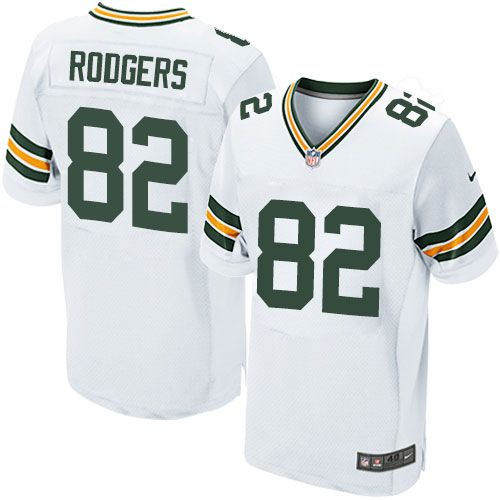Green Bay Packers 82 Richard Rodgers White Nike NFL Elite Jersey