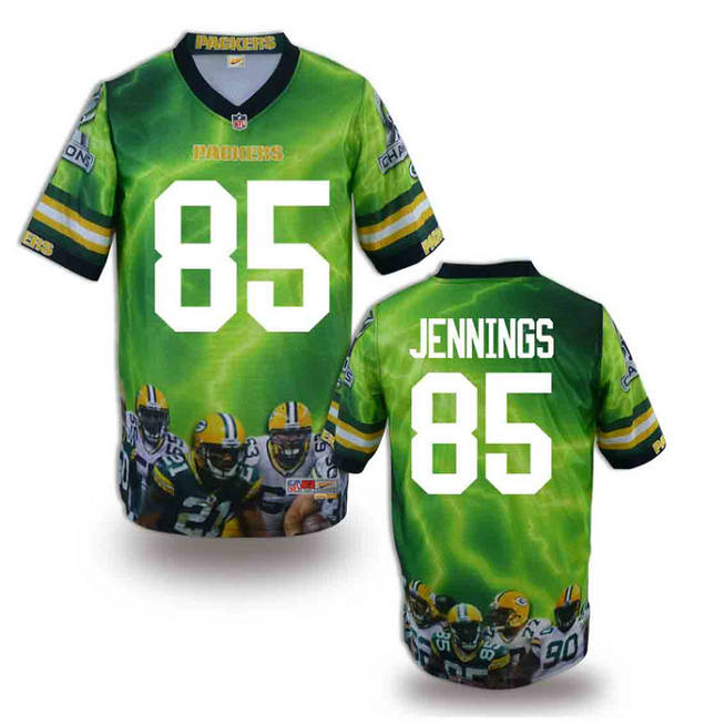 Green Bay Packers 85 Jake Stoneburner light green 2014 fashion NFL jerseys