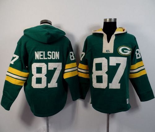 Green Bay Packers 87 Jordy Nelson Green Player Winning Method Pullover NFL Hoodie