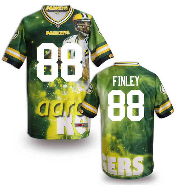 Green Bay Packers 88 Jermichael Finley Green fashion 2014 NFL jerseys