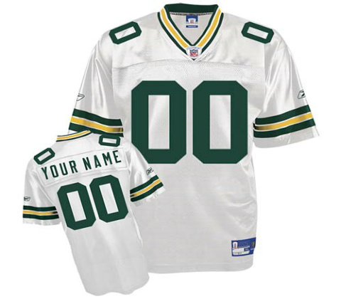 Green Bay Packers Customized White Jerseys