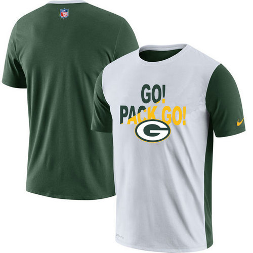 Green Bay Packers Nike Performance T-Shirt White