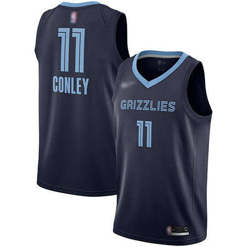 Grizzlies #11 Mike Conley Navy Blue Basketball Swingman Icon Edition Jersey1