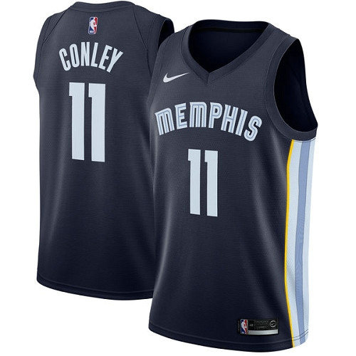 Grizzlies #11 Mike Conley Navy Blue Women's Basketball Swingman Icon Edition Jersey