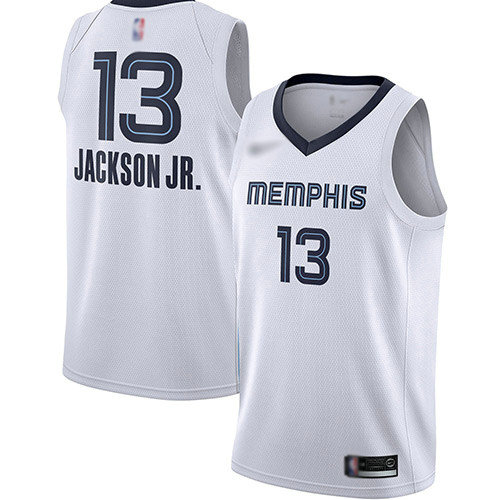 Grizzlies #13 Jaren Jackson Jr. White Basketball Swingman Association Edition Jersey1