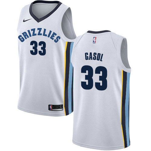 Grizzlies #33 Marc Gasol White Women's Basketball Swingman Association Edition Jersey