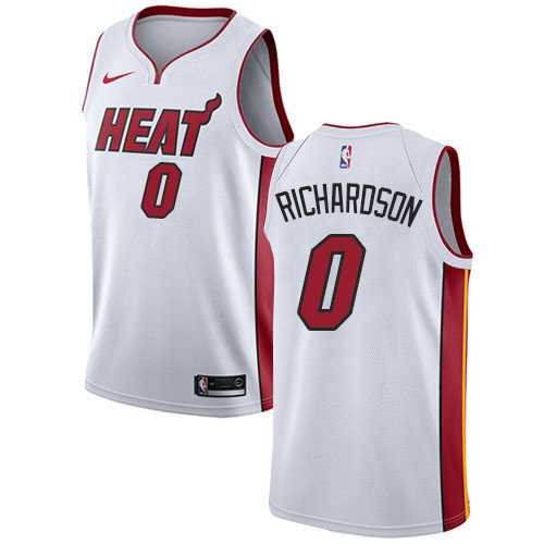 Heat #0 Josh Richardson White Women's Basketball Swingman Association Edition Jersey