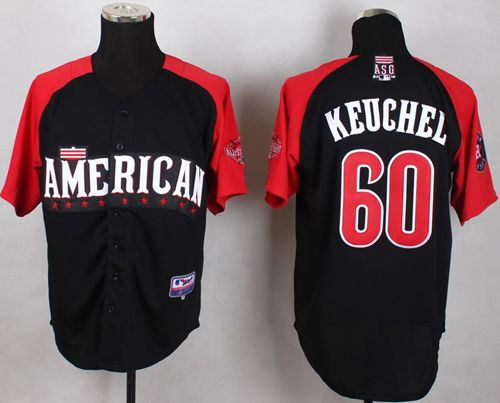 Houston Astros 60 Dallas Keuchel Black 2015 All-Star American League Baseball jersey