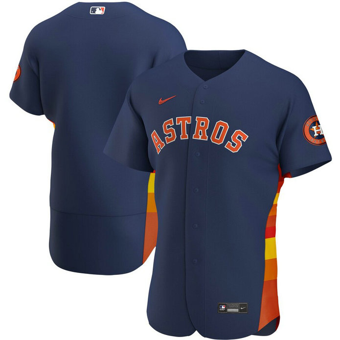 Houston Astros Men's Nike Navy Alternate 2020 Authentic Official Team MLB Jersey