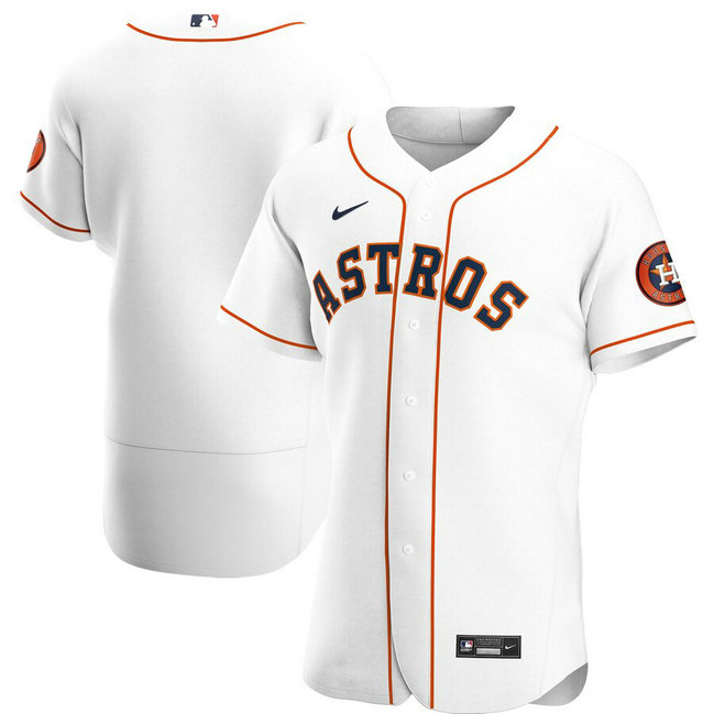 Houston Astros Men's Nike White Home 2020 Authentic Official Team MLB Jersey