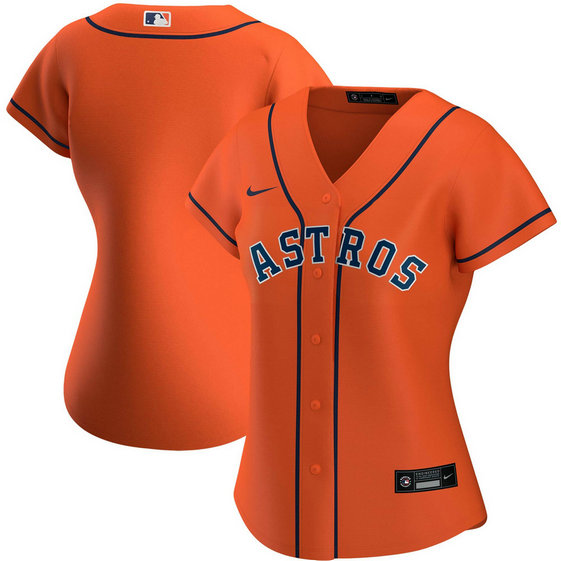 Houston Astros Nike Women's Alternate 2020 MLB Team Jersey Orange