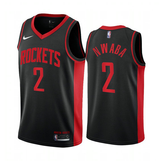 Houston Rockets #2 David Nwaba Black NBA Swingman 2020-21 Earned Edition Jersey