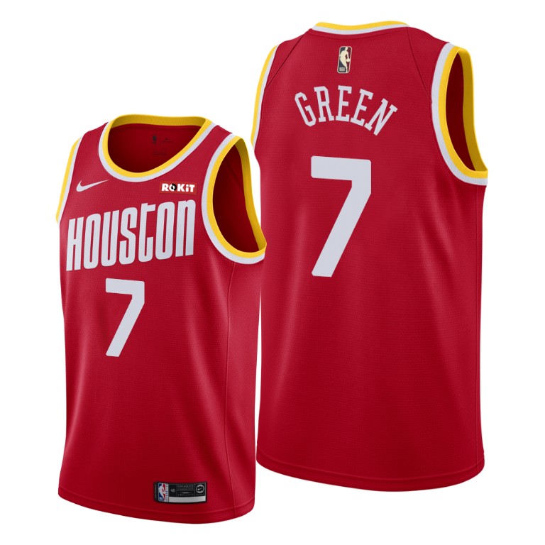 Houston Rockets #7 Jalen Green Red Jersey 2021 NBA
