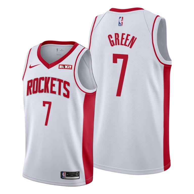 Houston Rockets #7 Jalen Green White Jersey 2021 NBA