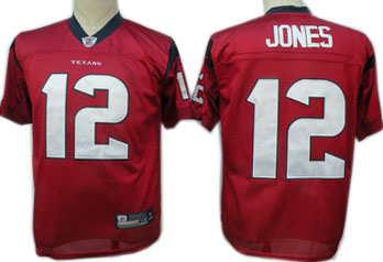 Houston Texans #12 Jacoby Jones Red Jerseys