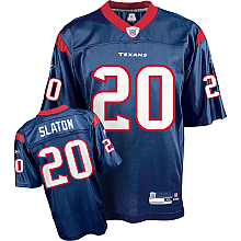 Houston Texans #20 Steve Slaton Team Color blue jersey