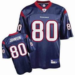 Houston Texans A.Johnson #80 blue jersey
