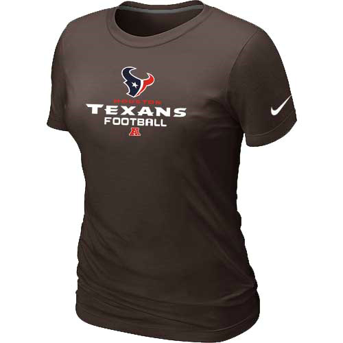 Houston Texans Brown Women's Critical Victory T-Shirt