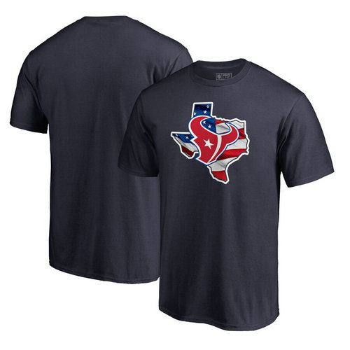 Houston Texans NFL Pro Line By Fanatics Branded Banner State T-Shirt Navy