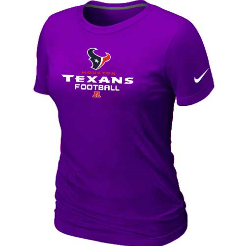 Houston Texans Purple Women's Critical Victory T-Shirt