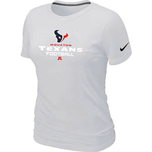 Houston Texans White Women's Critical Victory T-Shirt