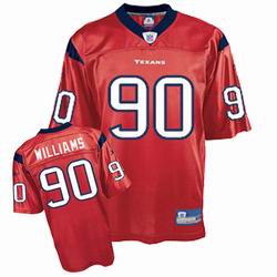 Houston Texans Williams #90 Red jersey