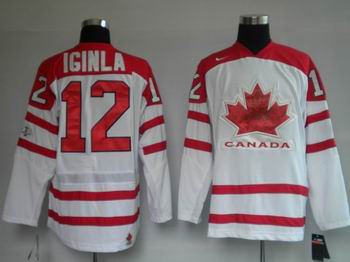Ice Hockey 2010 OLYMPIC Team Canada #12 IGINLA white jersey