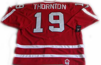 Ice Hockey 2010 OLYMPIC Team Canada #19 THORNTON red jersey