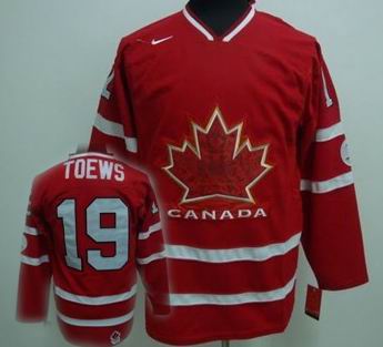 Ice Hockey 2010 OLYMPIC Team Canada #19 TOEWS red jersey