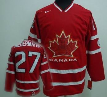 Ice Hockey 2010 OLYMPIC Team Canada #27 NIEDERMAYER red jersey