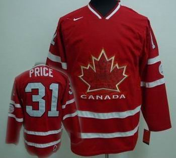 Ice Hockey 2010 OLYMPIC Team Canada #31 PRICE red jersey