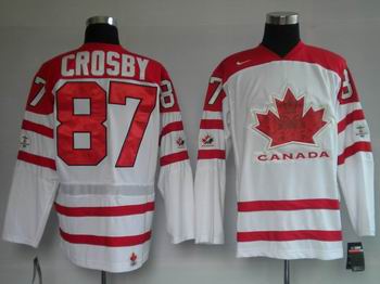 Ice Hockey 2010 OLYMPIC Team Canada #87 CROSBY white jersey