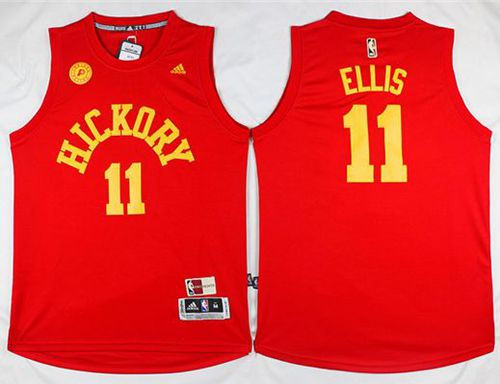 Indiana Pacers 11 Monta Ellis Red Hardwood Classics NBA Jersey