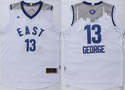 Indiana Pacers 13 Paul George White 2016 All Star NBA Jersey