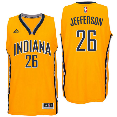 Indiana Pacers 26 Al Jefferson Alternate Gold New Swingman Jersey