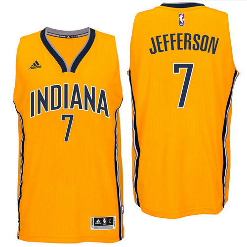 Indiana Pacers 7 Al Jefferson 2016 Alternate Gold New Swingman Jersey