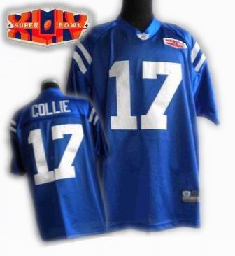 Indianapolis Colts #17 Austin Collie 2010 Bowl XLIV Team Color Jersey
