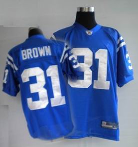 Indianapolis Colts #31 BROWN BLUE jersey