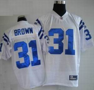Indianapolis Colts #31 BROWN white jersey