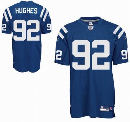 Indianapolis Colts #92 JERRY HUGHES JERSEY blue