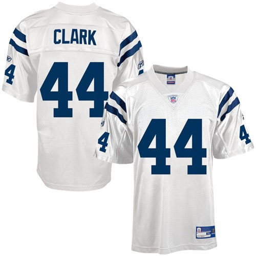 Indianapolis Colts 44# DALLAS CLARK WHITE