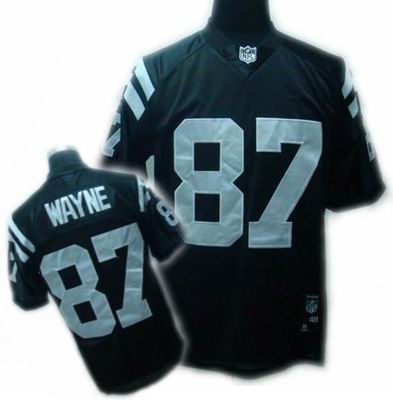 Indianapolis Colts 87# Reggie Wayne jersey black