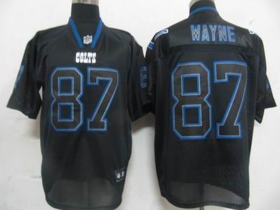 Indianapolis Colts 87 Reggie Wayne Black Field Shadow Premier Jerseys