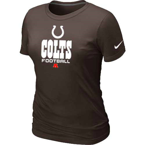 Indianapolis Colts Brown Women's Critical Victory T-Shirt