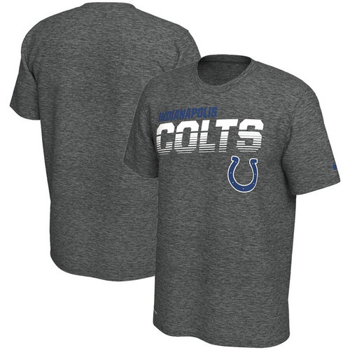 Indianapolis Colts Nike Sideline Line Of Scrimmage Legend Performance T-Shirt Heathered Gray