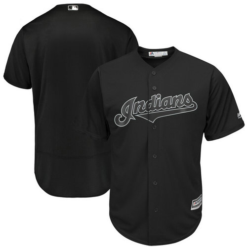 Indians Blank Black 2019 Players' Weekend Authentic Player Jersey