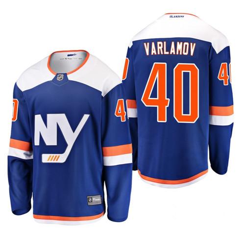 Islanders #40 Varlamov 3rd Blue Jersey