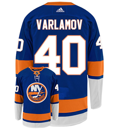 Islanders #40 Varlamov Home Blue Adidas Jersey